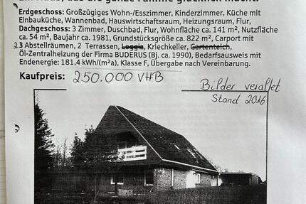 Haus Ostenfeld (Husum) - 5 Zimmer, 141 m&sup2;, 250.000&euro; | Angebot:22581551