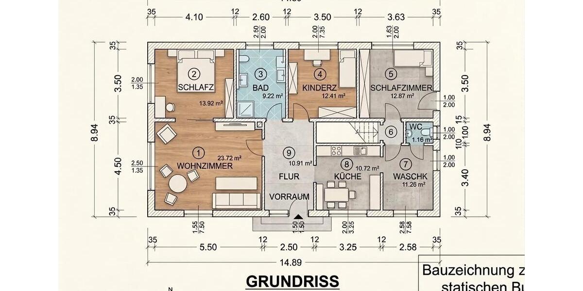 Einfamilienhaus Langenhorn - 4 Zimmer, 100 m&sup2;, 279.000&euro; | Angebot:25993108