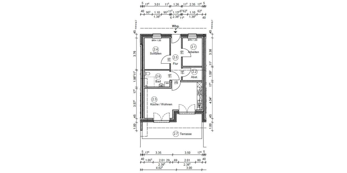 Erdgeschoßwohnung Husum - 3 Zimmer, 63 m&sup2;, 249.000&euro; | Angebot:26110576