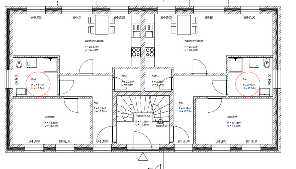 Etagenwohnung Viöl - 2 Zimmer, 56 m&sup2;, 785&euro; | Angebot:24179205