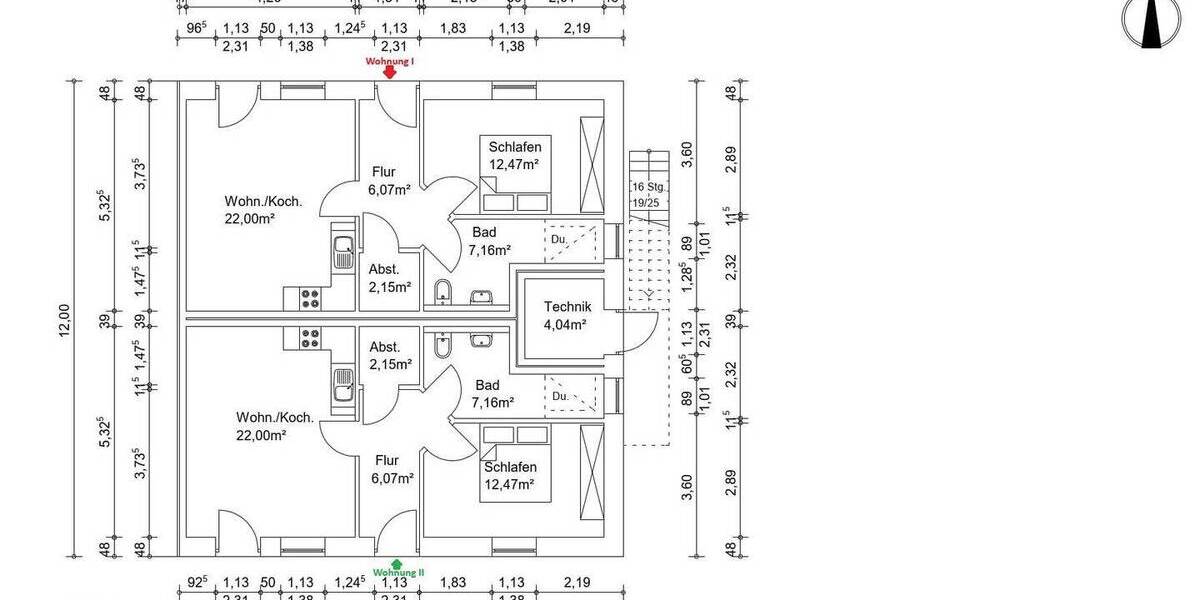 Etagenwohnung Husum - 2 Zimmer, 53 m&sup2;, 220.000&euro; | Angebot:26018416