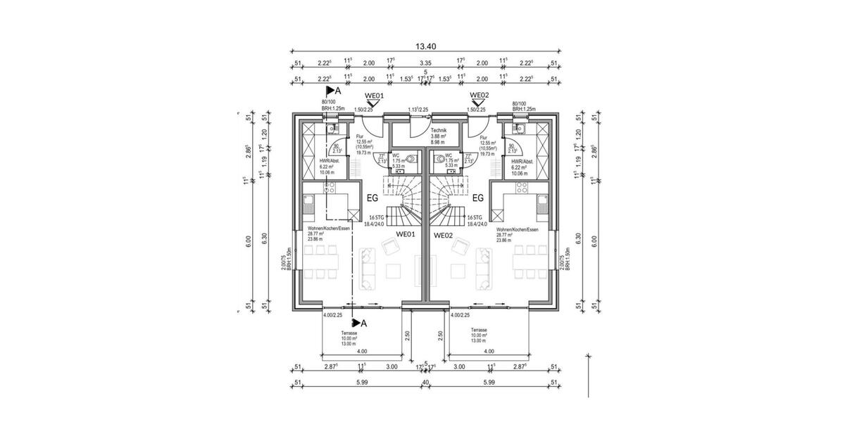 Doppelhaushälfte Eggebek - 3 Zimmer, 90 m&sup2;, 1.150&euro; | Angebot:25959460