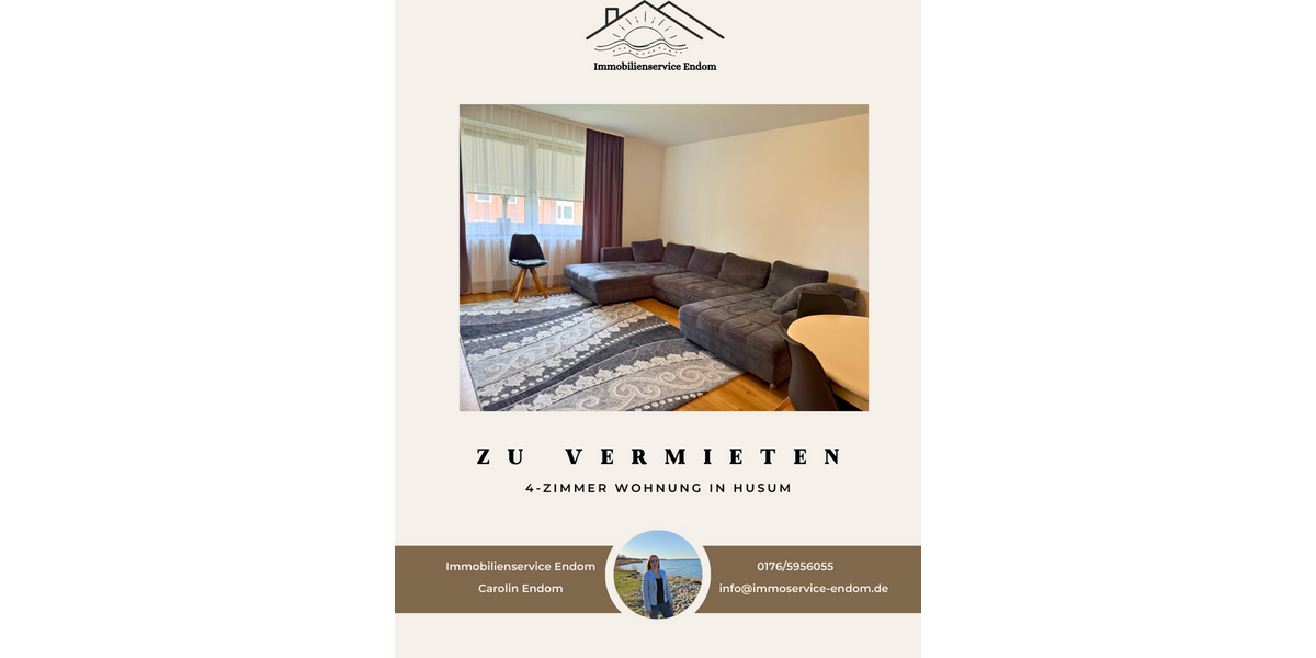 Etagenwohnung Husum - 4 Zimmer, 80 m&sup2;, 570&euro; | Angebot:26660373