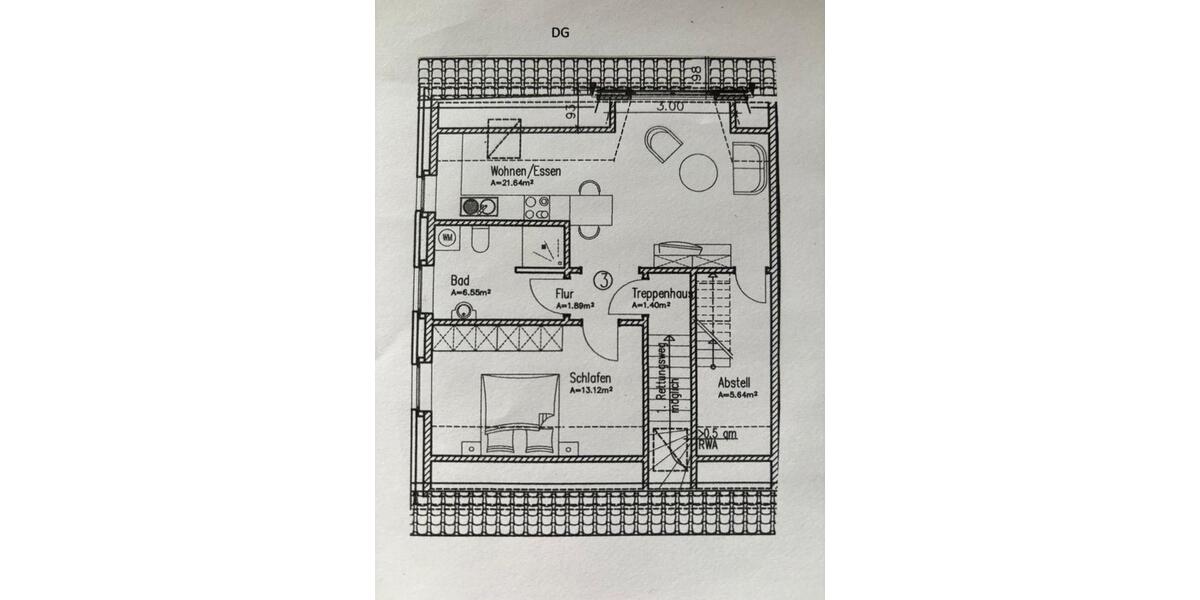 Dachgeschoßwohnung Tönning - 3 Zimmer, 70 m&sup2;, 840&euro; | Angebot:25963513