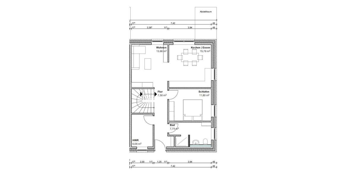 Reihenhaus Erfde - 2 Zimmer, 71 m&sup2;, 239.000&euro; | Angebot:26268099