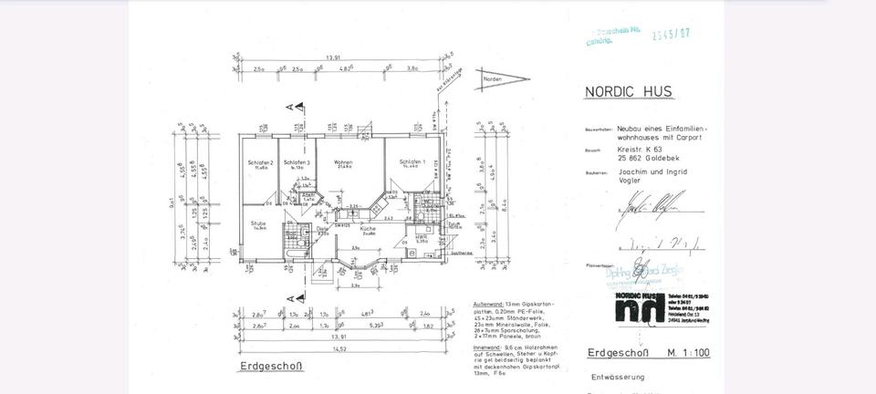 Einfamilienhaus Joldelund - 3.5 Zimmer, 100 m&sup2;, 319.000&euro; | Angebot:25400218