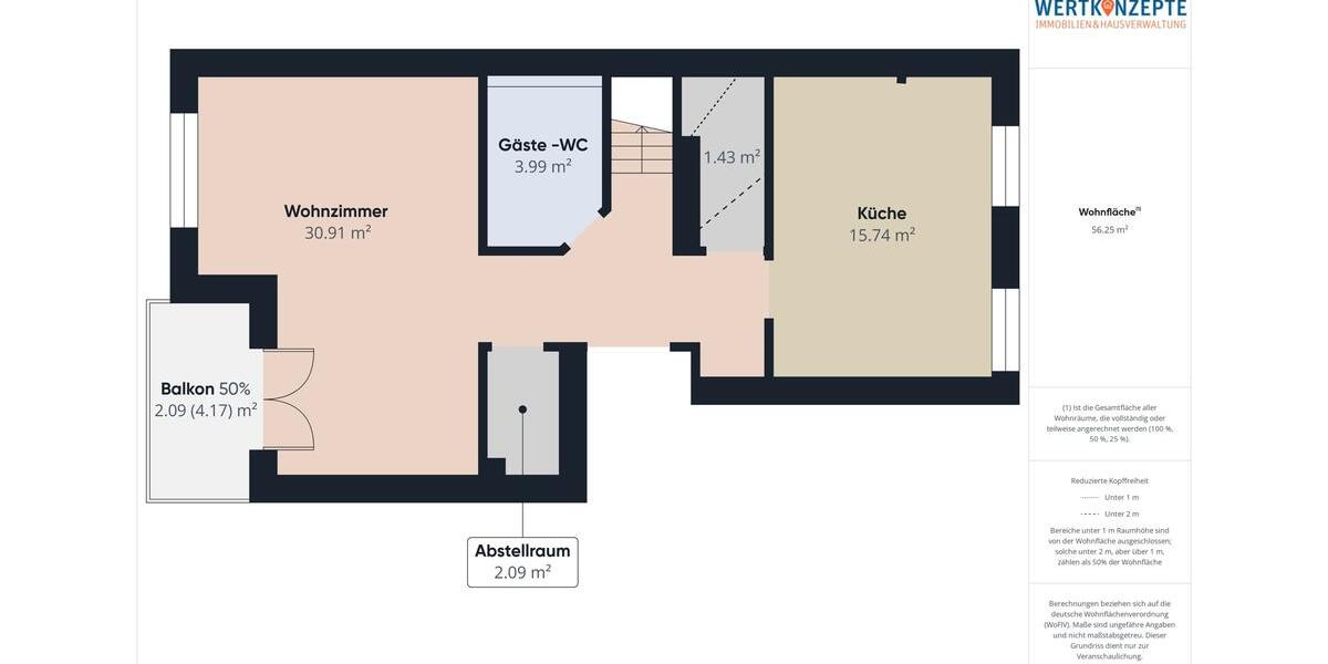 Maisonettenwohnung Husum - 3 Zimmer, 109 m&sup2;, 1.490&euro; | Angebot:23184661