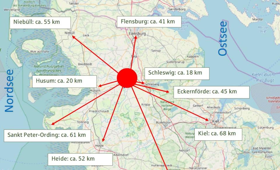 Terrassenwohnung Treia - 3 Zimmer, 65 m&sup2;, 845&euro; | Angebot:22715630