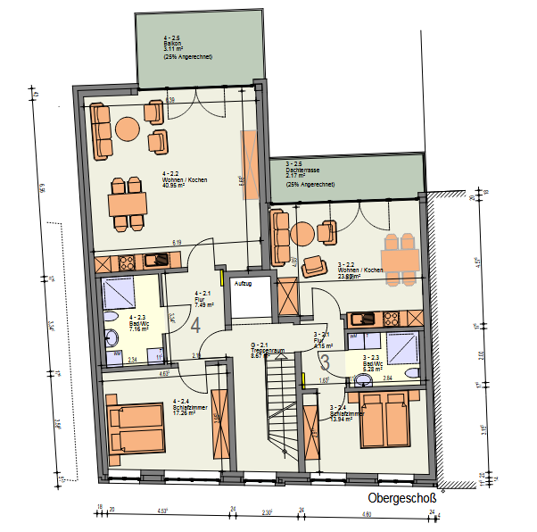 Etagenwohnung Husum - 2 Zimmer, 76 m&sup2;, 980&euro; | Angebot:25959736