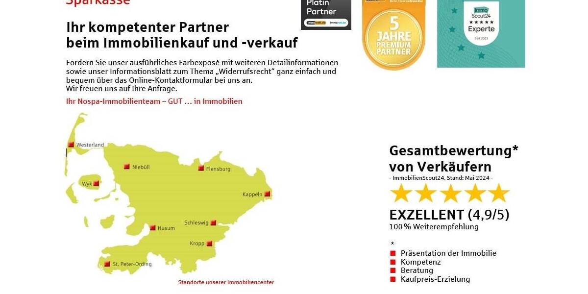Einfamilienhaus Tönning - 4 Zimmer, 100 m&sup2;, 195.000&euro; | Angebot:26203224
