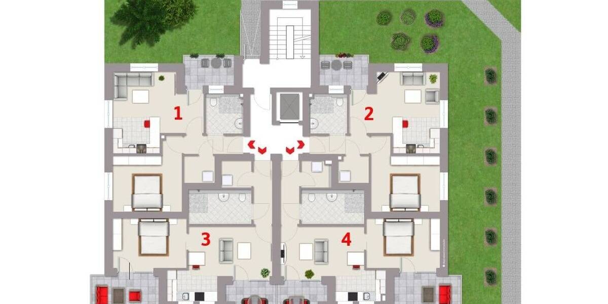 Etagenwohnung Husum - 4 Zimmer, 135 m&sup2;, 945.000&euro; | Angebot:25672126