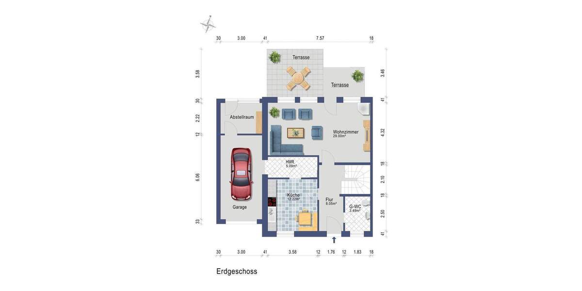 Doppelhaushälfte Schuby - 4 Zimmer, 99 m&sup2;, 250.000&euro; | Angebot:25705502